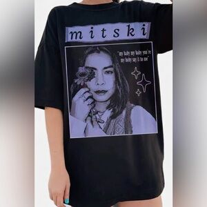 Mitski Graphic T Shirt Black Indie Alt Oversized Fit Size S